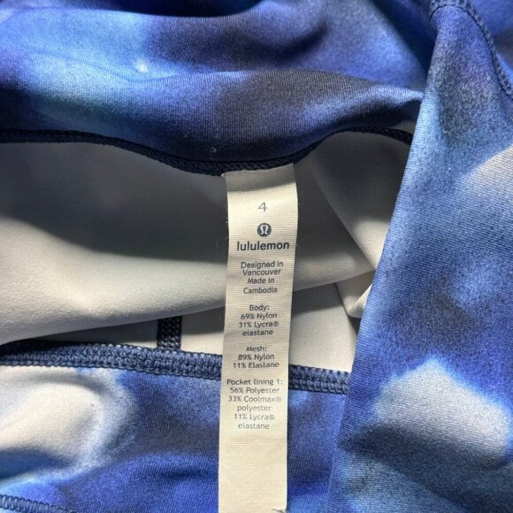 Lululemon Women's Train Times Crop 17 Leggings - Blue - Picture 5 of 8